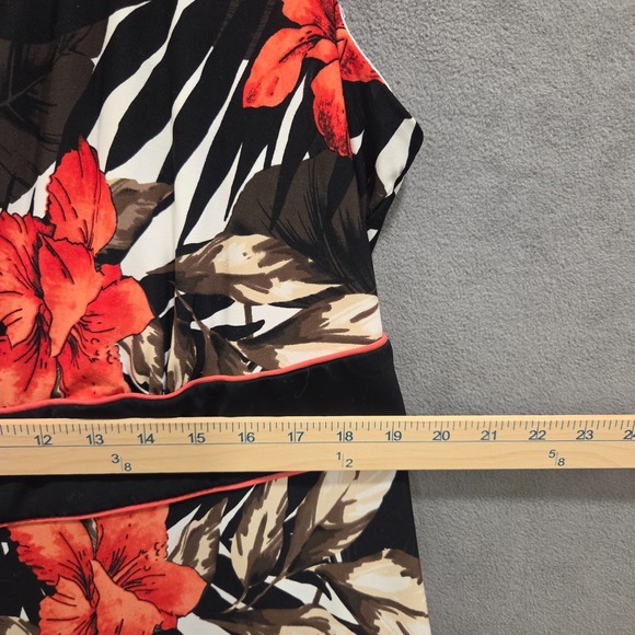 DB‎ Established 1962 Maxi Dress Women Size 18 Floral Tropical Resort Beach Flowy - Picture 5 of 7